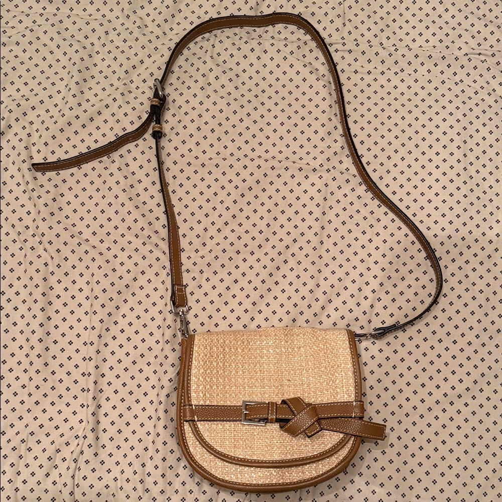 J. Jill - Cream and Tan Crossbody Bag